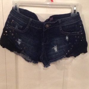 2 pairs Denim short shorts